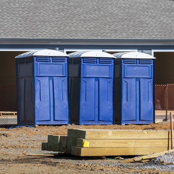 how can i report damages or issues with the portable toilets during my rental period in Canteen